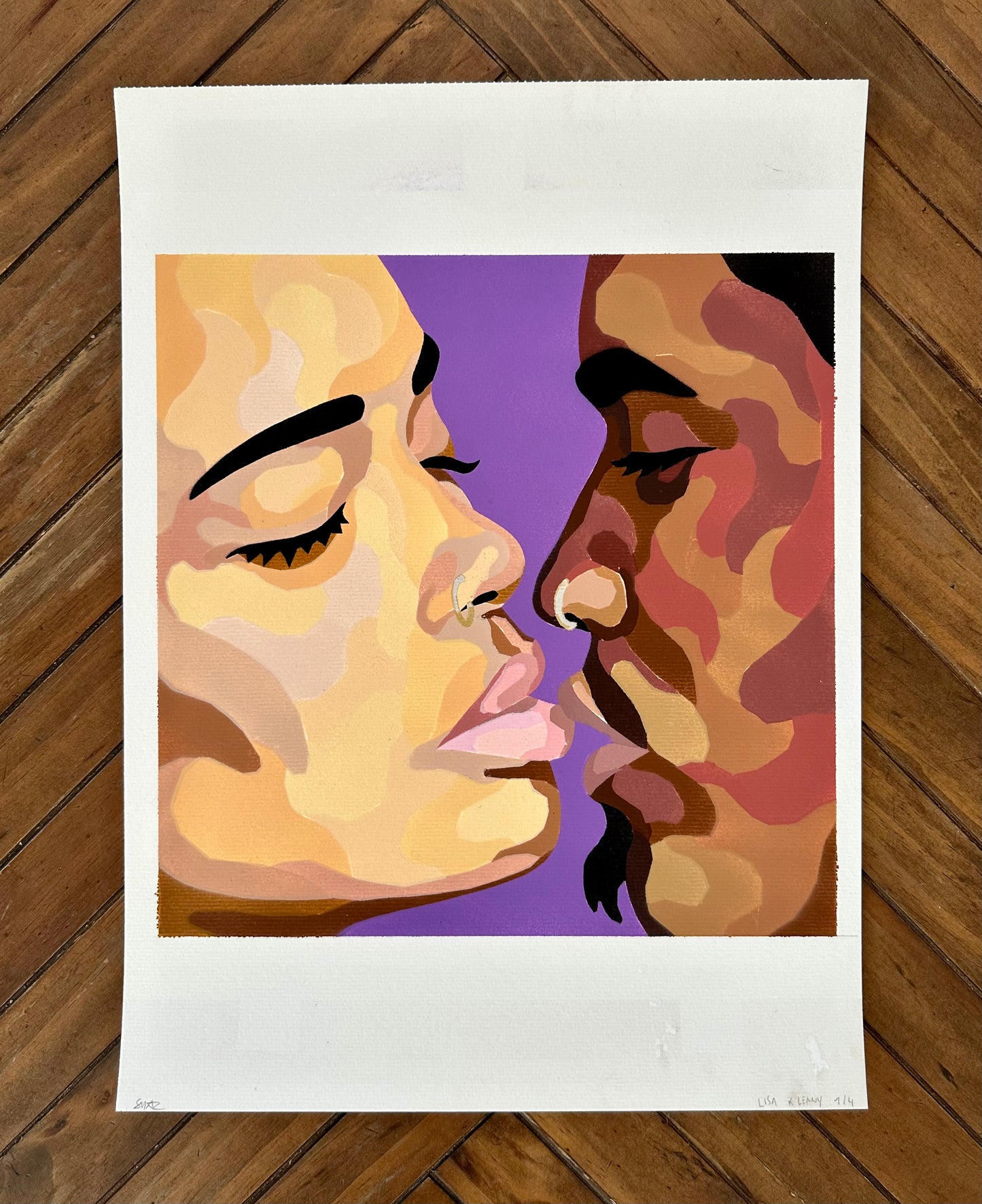 'Lisa & Lenny'   Stencil