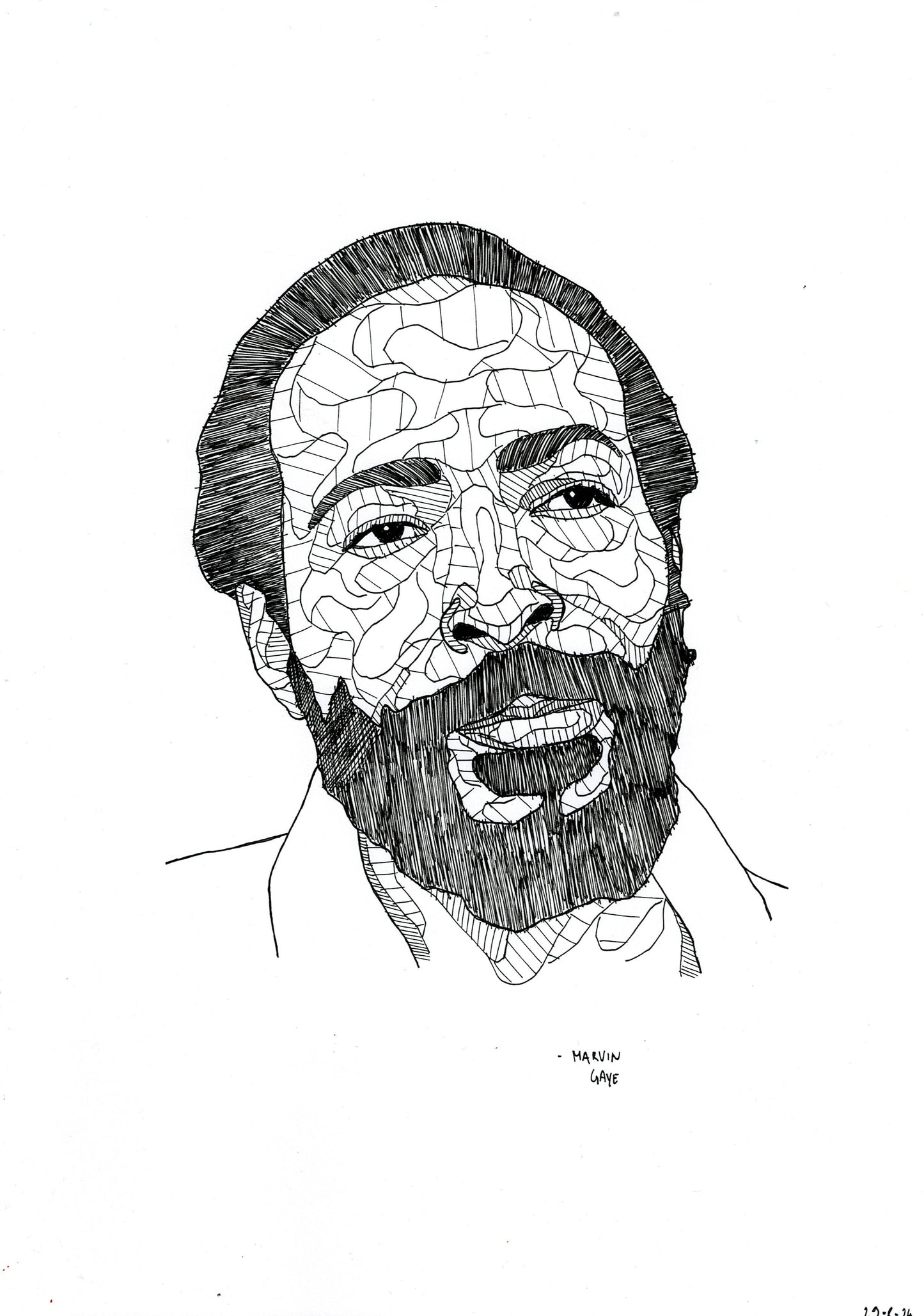 'Marvin Gaye' Drawing