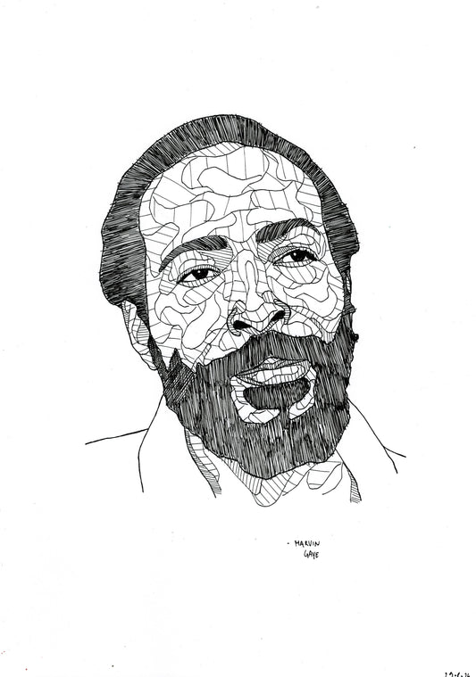 'Marvin Gaye' Drawing