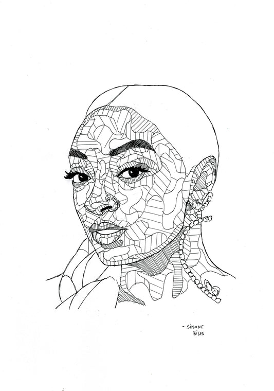 'Simone Biles' Drawing