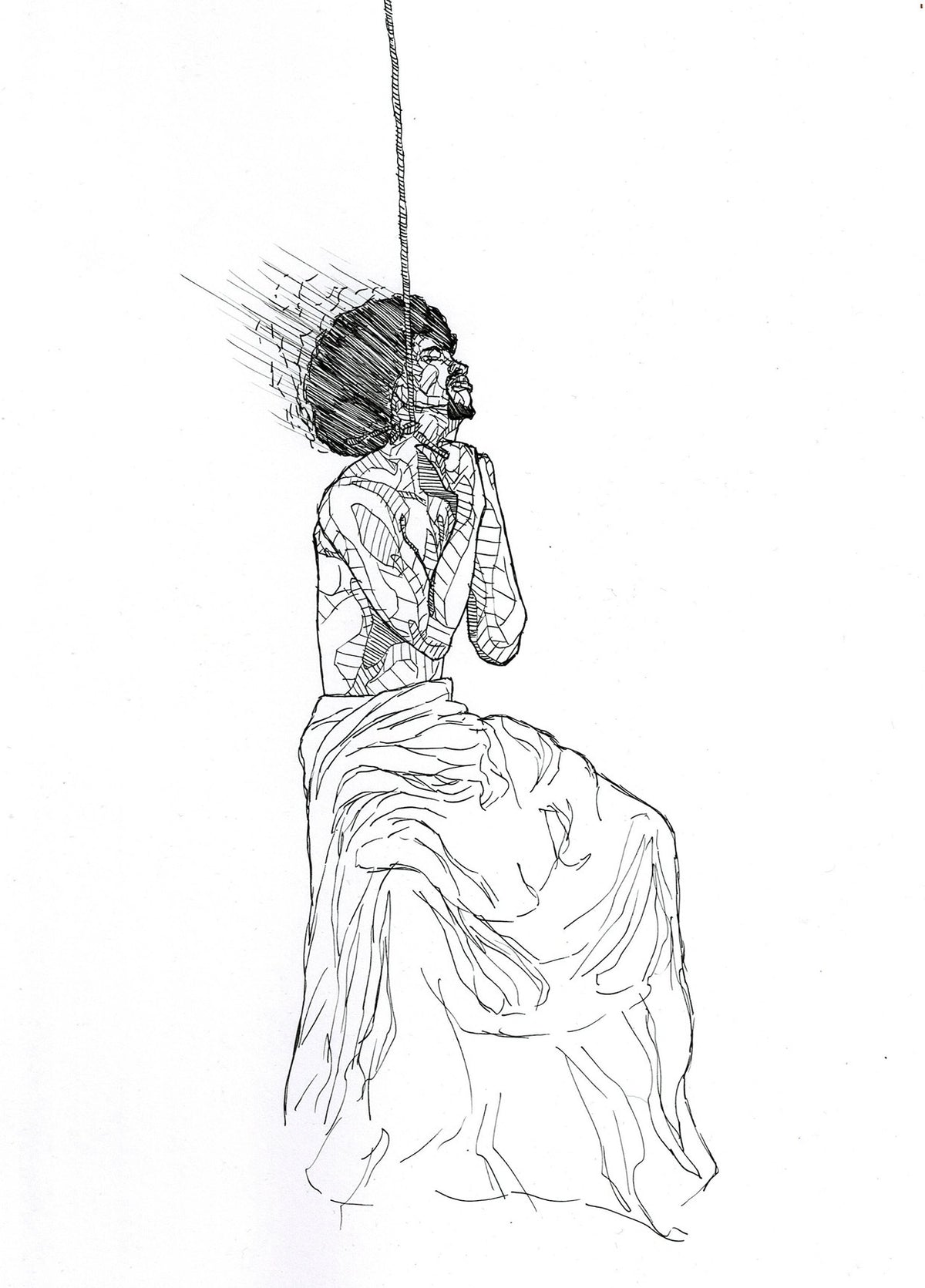 ‘Le pendu'