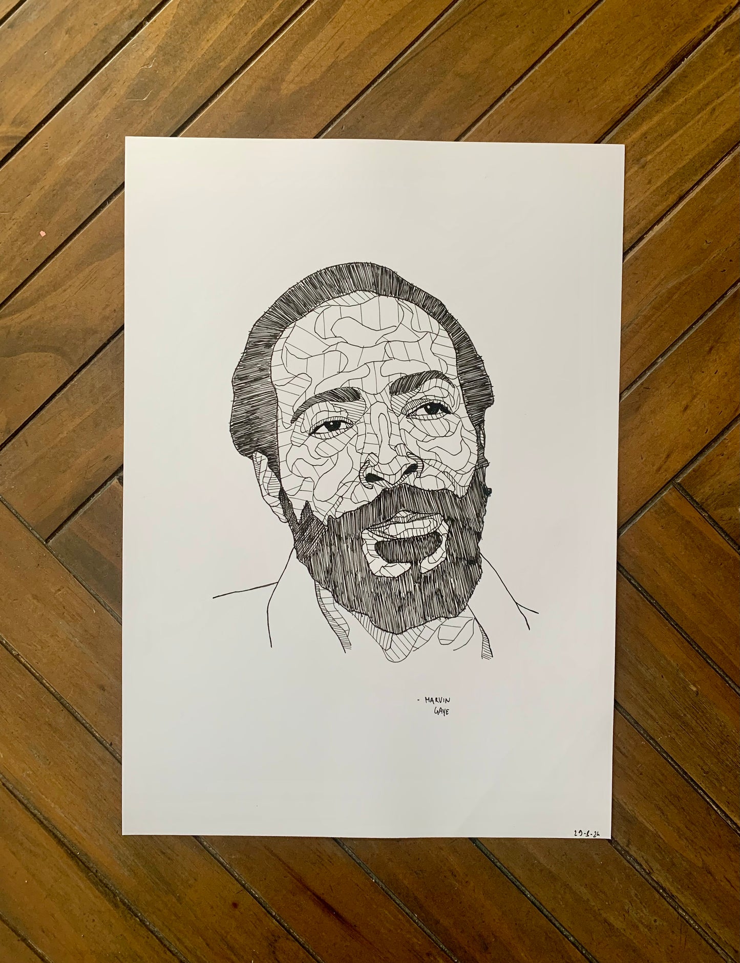 'Marvin Gaye' Drawing