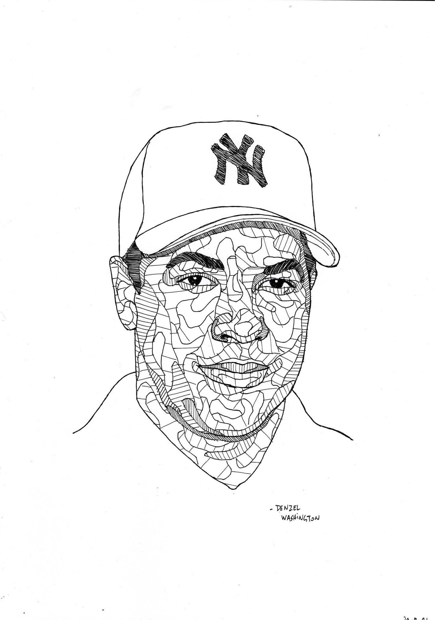 'Denzel Washington' Drawing