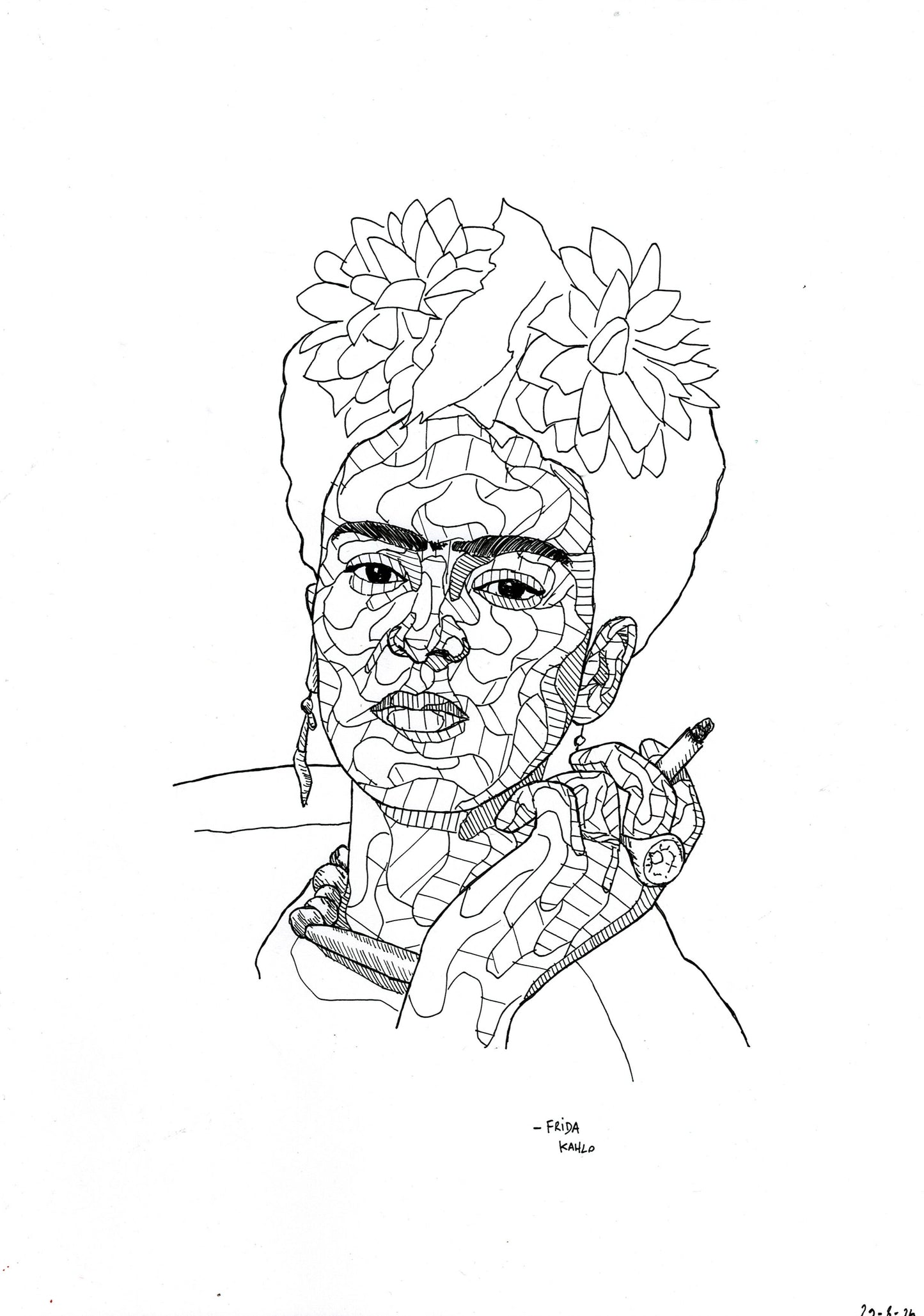 ‘Frida Kahlo' Drawing