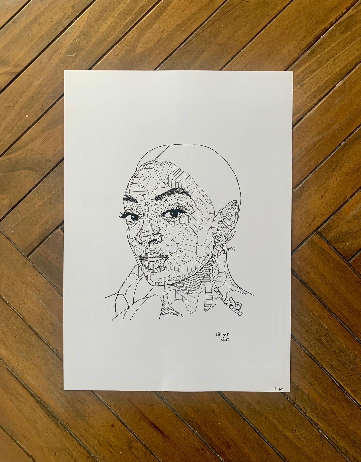 'Simone Biles' Drawing